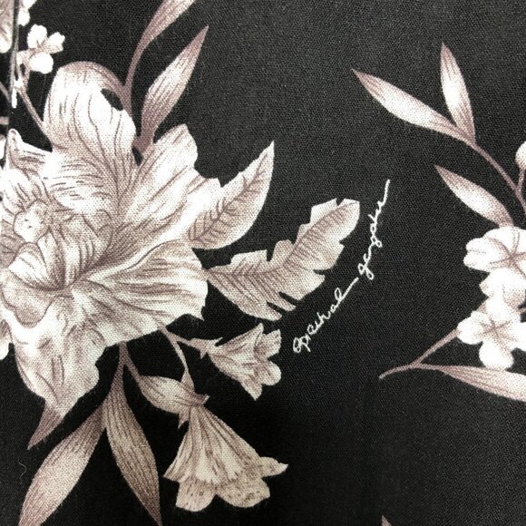 Spiritual GANGSTER - Black & Taupe Floral Tie Front Kimono - ONE SIZE - Picture 3 of 6